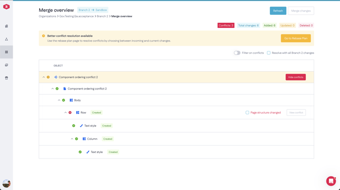Component Ordering