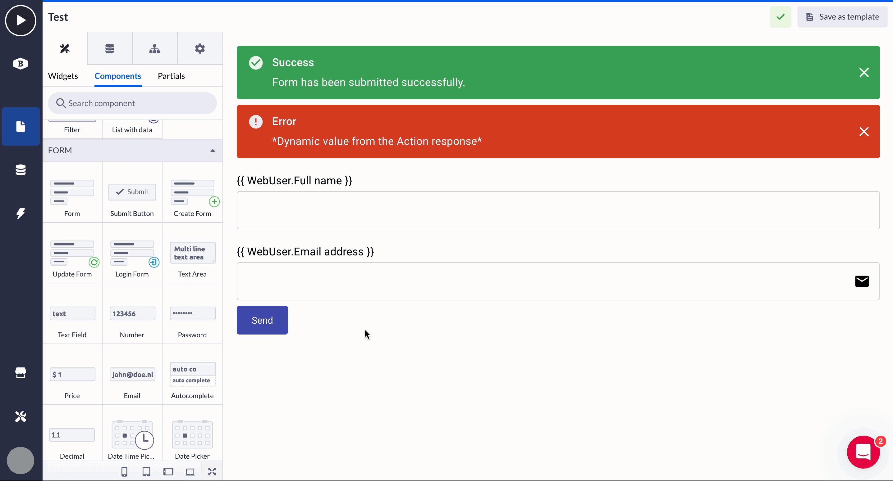 Form input components