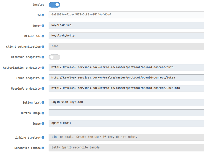 fusionAuth Configuration